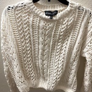 White Knitted Sweater by Kendall and Kylie